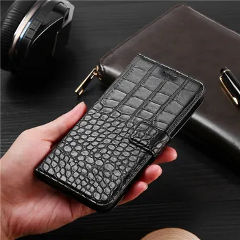Prabanga Flip Case For Samsung Galaxy M11 SM-M115FMBNSER m115 Padengti Krokodilas Tekstūros Oda Knygos Dizainas Telefono Coque 