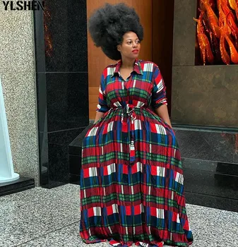 Tinklelis Spausdinti Afrikos Suknelės Moterims Skraiste Afrikos Plius Dydis Drabužių Afrikos Suknelė Dashiki Derlius Žiemos Hipis Drabužius, Ponios