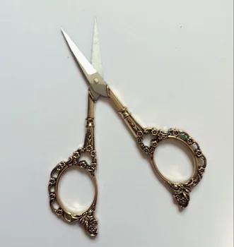 Nerūdijančio plieno gėlių pattern Europos stilius derliaus siuvimo žirklės geros kokybės senovinių amatų dressmake žirklių