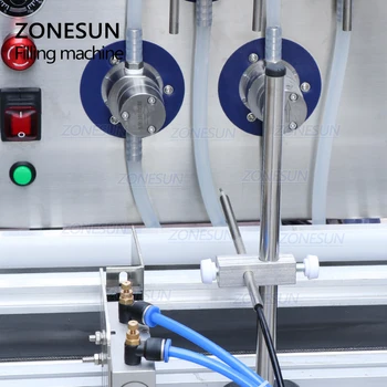 ZONESUN 4 Antgaliai, Magnetinis Siurblio Automatinis Darbalaukio Skysto Vandens Gėrimas Užpildas Konvejerio Pripildymo Mašina Butelį Vandens Formavimo Mašina