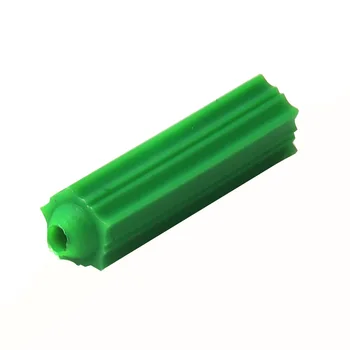 500Pcs/pak Plastikiniai plėtimosi vamzdis, žalia siena inkaro plug M6 M8 gipso inkaro savisriegiai sraigtai įsukami plėtimosi vamzdelis