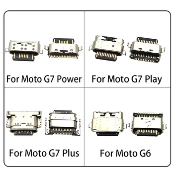 100vnt Įkroviklis, Micro USB Įkrovimo Uosto Doke Uosto Jungties Lizdas Motorola Moto G3 G4 G5 G5S G5S G6 G7 Plius G8 Galia Žaisti