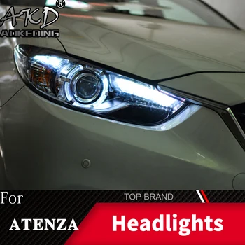 Žibintas Automobilių 2013-2016 M. Mazda 6 Atenza Žibintai, Rūko Žibintai, Dieniniai Žibintai DRL H7 LED Bi Xenon Lemputės, Automobilių Reikmenys