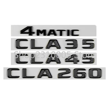 Blizgus Juodas Butas Raidžių Skaičius Emblema Mercedes Benz C117 X117 W117 CLA45 AMG CLA220 CLA200 CLA250 V8 BITURBO 4MATIC Ženkliukai