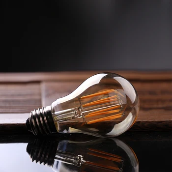 Ganriland Led Gijų Pritemdomi Lemputė E27 Led Aukso Atspalviu A19 Derliaus LED Lempos 2200K 8W Dekoratyvinis Pakabukas dega Gyvenamasis Kambarys