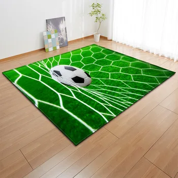 3D Žalioji Futbolo kilimas, vaikų kambarys beisbolo kilimas srityje, salonas, miegamasis, gyvenamasis kambarys grindų kilimėliai vaikai dideli pledai namų individualų