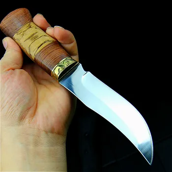 Numanomas medienos rankena Japonijos lauko veidrodėliai lengvojo tiesioginio peilis lauko taktinis peilis medžioklės aštrių kūną peilis + peilis dangtis
