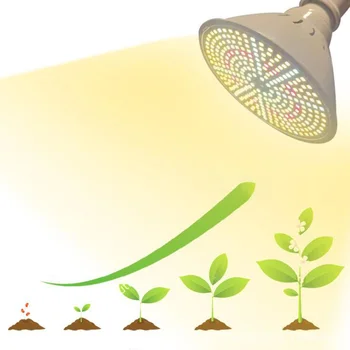 290 LED Augalų Auga Lemputės Visą Spektrą E27 Lempa, Hidroenergijos, Saulės Fito Lempos Gėlė Auga Palapinė Daržovių Cultivo Šiltnamio efektą sukeliančių Patalpų