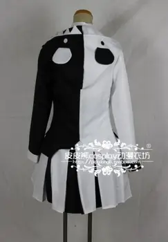 Anime Danganronpa V3: Žuvo Harmonijos Cosplay Aukštos Kokybės Monokuma Unisex Cosplay Kostiumai, paltai+marškinėliai+kaklaraištis+sijonas(arba kelnės)+kojinės