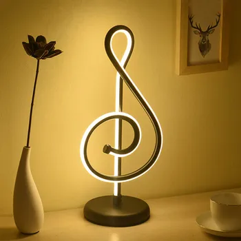Thrisdar Muzikos Pažymi Kūrybinės Akis Apsaugoti LED Stalo Lempa Romantiška Naktiniai staleliai, Stalas Stalo Šviesos Lempos Miegamasis Studijų Skaitymo Šviesa