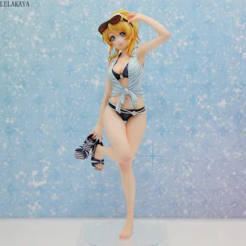 23cm Love Live Pakeisti Seksualus Bikini Eli Ayase Ellie maudymosi kostiumėlį Ver. Anime PVC Veiksmų Skaičius, Surinkimo Modelis Žaislai Mokyklos Idol 