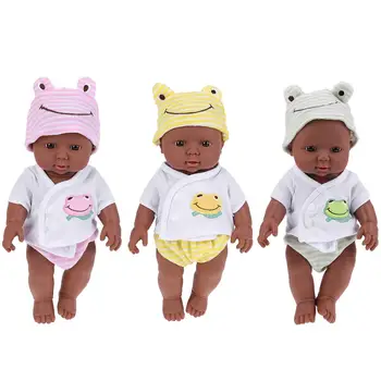 Kūdikių Afrikos Žaislas, Lėlė 30cm Modeliavimas Atgimimo Lėlės Išmokti persirengti Juoda Minkštos Gumos Lėlė Mergaitė Žaisti Namuose Lėlės Žaislas