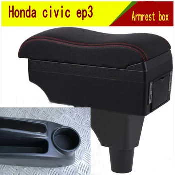 Honda civic ep3 porankiu lauke centrinė Parduotuvė Aerio turinio dėžutė su puodelio laikiklis peleninė apdailos produktų Su USB interfac