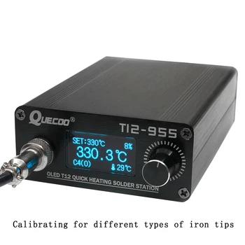 STM32 T12-955 Litavimo Stotis Elektroninių lituoklio 1.3 colių Skaitmeninio stotis litavimo geležies patarimas suvirinimo įrankis nr. plug
