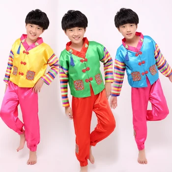 Vaikai Tradicinio Korėjiečių Hanbok Korėjos Tautinių Kostiumų, Šokių Etapo Lentelė Korėjos Hanbok Moterų Hanbok Suknelė Mergina Hanbok Suknelė