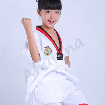 Unisex Sportinė Karate, Taekwondo Drabužiai Vaikams Suaugusiųjų ilgomis ir trumpomis Rankovėmis/Kelnes Mokymo Vienodas SW001
