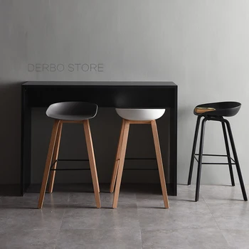 Populiarus Modernus Dizainas kietų medinių plastikinių baro kėdės šiaurės vėjas mados kūrybos danija virtuvė kambarys šiaurės counter išmatose