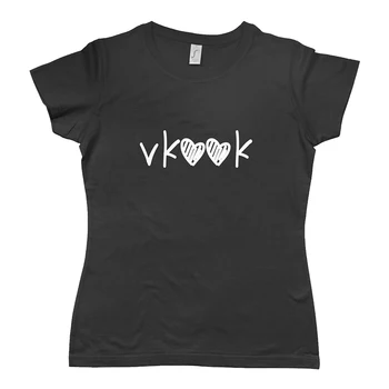 Vkook Taekook T-Shirt Moterims, Jungkook V Taehyung Kookie Prekes Drabužių Hoseok Korėjos Drabužių Lašas Laivas