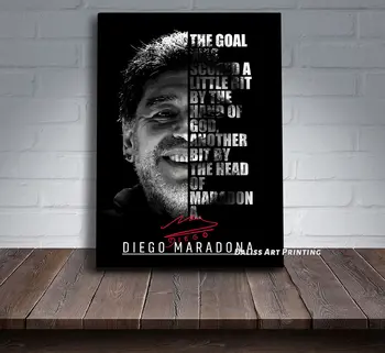 Drobė Futbolo legenda Maradona Nuotraukos, HD Spaudinių Namų Puošybai Tapyba, Plakatas Sienos Meno Modulinės Kambarį Įrėminti