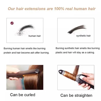 Ugeat Ataudų, Plaukų priauginimas Žmogaus Plaukų Realių Plaukų Ryšulių 14-24