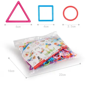 200Pcs Magic Smart Stick Blokai Plastiko Rašybos Montavimas Dėlionės, Žaislų, vaikų Darželis Kovoti Sujungimas Žaislas Vaikams Žaisti