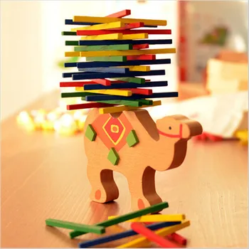 Žaislai Švietimo Dramblys Balansavimo Blokų, Mediniai Žaislai, Buko Medienos Pusiausvyrą Žaidimas Montessori Blokai Dovana Vaikui