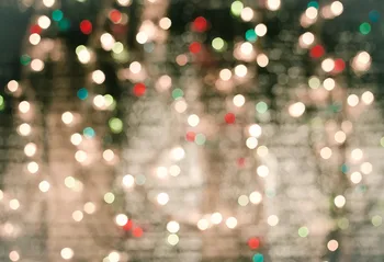 Žiemos Kalėdų Fonas Šviečia String Žiburiai Kalėdų Eglutė Fotografijos Backdrops Dovanos Žaislas Snaigės Fone Fotografija