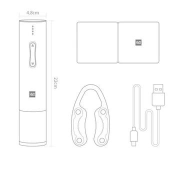 Xiaomi Originalus Mijia Huohou Automatinė Raudonojo Vyno Butelio Atidarytuvas Elektros Kamščiatraukis Kamštis Iš Įrankis 6S Atidarykite Folijos Pjoviklis