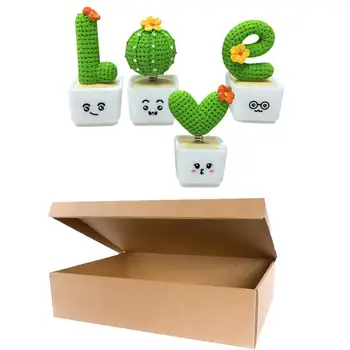 4Pcs Kūrybos Modeliavimas Kaktusas Formos Papuošalai Dekoratyvinis Bonsai Prop Ins Valentino Dovana Kaktusas Papuošalai (Žalia)