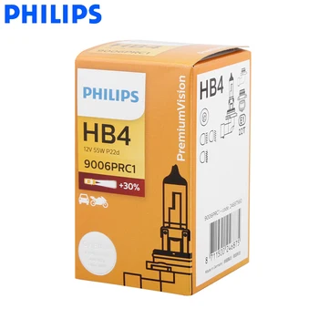 Philips HB4 9006 12V 55W P22d Premium Vizija Originalus Auto Žibintas Standartinės Lempos Halogeninės Lemputės EEK Patvirtinti 9006PR C1, 1X
