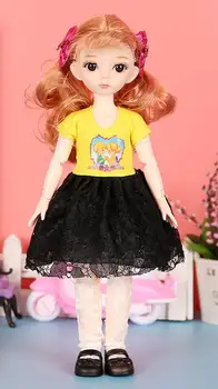 31cm Cute Lėlės su Drabužiais Kawaii 21 Kilnojamojo Bendras BJD Doll