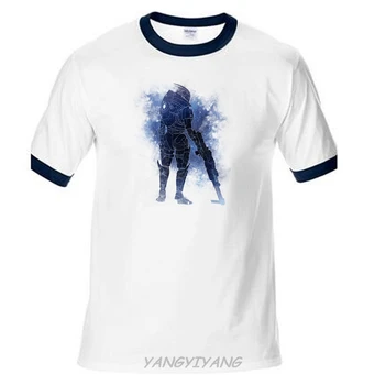 Mass Effect 3 N7 Arkangelo Dizainas T Shirt Mens Nauja Garsiąją RPG Žaidimas, Vyrų T-shirt raglan Rankovėmis Vasarą White Tee Marškinėliai