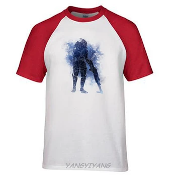 Mass Effect 3 N7 Arkangelo Dizainas T Shirt Mens Nauja Garsiąją RPG Žaidimas, Vyrų T-shirt raglan Rankovėmis Vasarą White Tee Marškinėliai