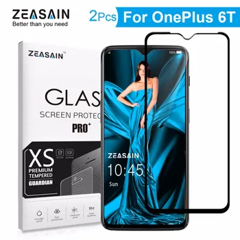 2 Pack Originalus ZEASAIN Ekrano apsaugos OnePlus 6T OnePlus6T Vienas Plius 6T 1+6T 6 T Grūdintas Stiklas 9H Ultra Plonas Stiklo Plėvelės