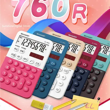EL-760R office saulės elektroninė skaičiuoklė mados mielas animacinių filmų saldainiai spalvos mini kompaktiškas skaičiuoklė calculadoras dovana