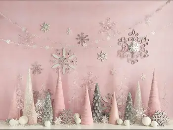 Kalėdų Fonas Žiemos Sniego Pasaka, Candy Baras Tortas Namų Židinys Stebuklų Princesė Kūdikių Fone fotostudija
