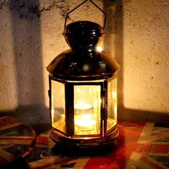 PRIJUOSTĖLĖ Maroko Geležies, Padengtą Aukso Žvakės Stovi Žvakių Laikiklis Žibinto Namų Dekoro Priedai Romantiška Žvakių Žvakidės