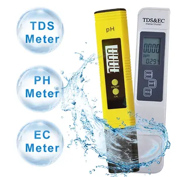 2vnt Skaitmeniniai PH TDS EB Metrų Testeris Termometras Pen LCD Indikatorius Vandens PH Testeris Aptikimo Akvariumas Baseinas, Vandens, Maisto Stebėti