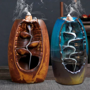 Naujai Moliuskui Censer Rūkymas Srauto Keramikos Smilkalų Laikiklis Dekoracija Namuose Office XSD88