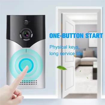 NAUJAS-1080P Garso Doorbell Kamera WiFi su vaizdo stebėjimo Sistema, Video Domofonas Naktinio matymo Belaidžio Smart Security Camera