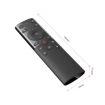 Mini 2.4 G Bevielio Balso Oro Pelės Gyro Nuotolinio Valdymo IR Mokymosi Android TV Box 
