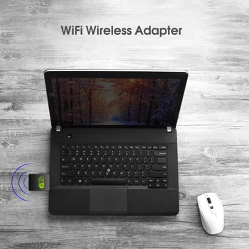 300Mbps Wifi Adapteris, be mašinistų valdoma Bevielio Imtuvo Tinklo plokštė, USB Wi-Fi Siųstuvas Mini Nemokamai Ratai Signalų Imtuvai