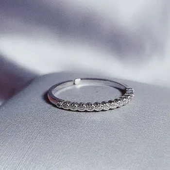 Mados asmenybės cirkonis žiedas s925 sterlingas sidabro žiedas moterims