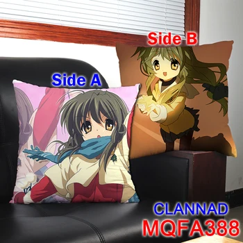 43x43CM dekoratyvinės pagalvėlės, Clannad anime ir animacinių filmų pagalvė pagalvėlės CLANNAD Minkštas dvipusis Spaudinių pagalvę kalėdų dekoro Namuose dovana