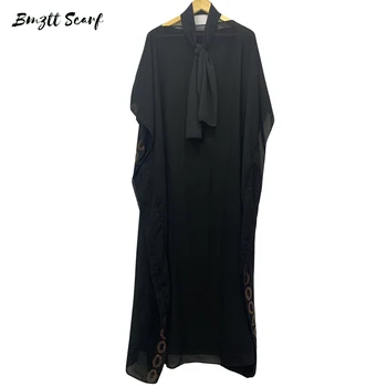 Kaftan Abaja Dubajus Turkija Hijab Musulmonų Mados Kimono Megztinis Mujer Caftan Islamas Abayas Moterų Amerikos Drabužių, Apsiaustą Femme