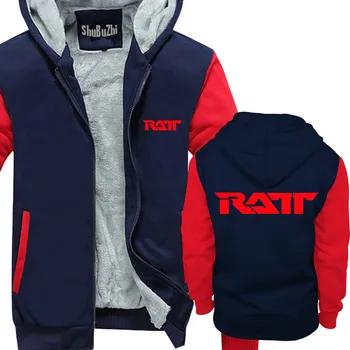 RATT logotipą, prabangos prekės ženklo vyrai storas fleece hoody šiltas hoodies žiemos striukė vyrų kailis euro dydis shubuzhi stilius