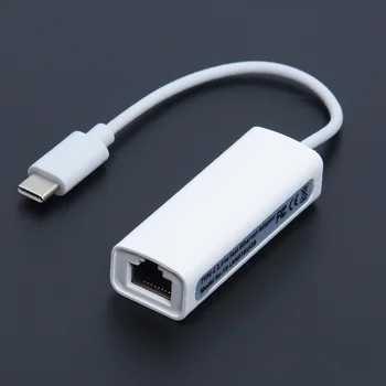 USB 2.0 Type C) USB-C RJ45 100Mbps Ethernet LAN Tinklo Adapterio Kabelį 100 mbps perdavimo Tipas-C kompiuterį/tabletę windows XP/7/8