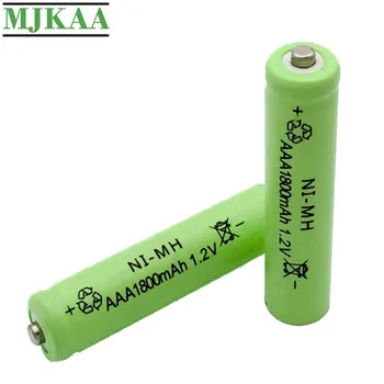 MJKAA 4PCS AAA 1.2 V, 1800mAh, Ni-MH Akumuliatoriaus Nikelio-metalo Hidrido 3A Baterijas Nuotolinio Valdymo Žaislas