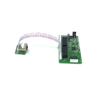 10/100/1000m OEM TSK 8Port Gigabit Ethernet Switch 8Port su 8 pin Pcb lenta OEM būdas headerHub 8way galia pin varžto skylę