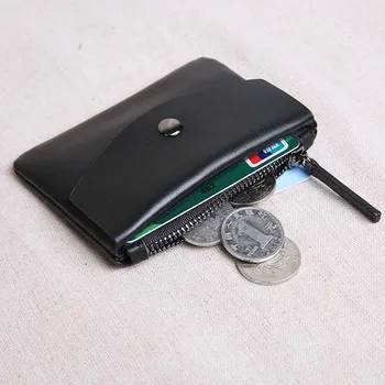 AETOO Odos mini piniginės monetų krepšys atkarpoje slim kortelės turėtojas vyrų odos studentų monetų piniginės monetos